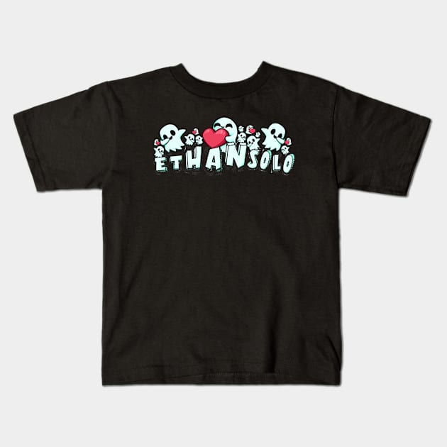 etHANsolo Ghosty Kids T-Shirt by Ethansolo